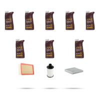 Kit tagliando 3 FILTRI e 8L OLIO compatibile con Land Rover Sport (L320) 5.0 V8 276kw dal 2009