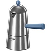 Ilsa Pop Carmencita Caffettiera in Alluminio, Manico Blu, Tazze 2