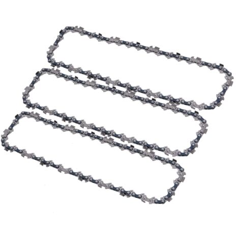 Set of 3 chains and 1 guide bar for pole chainsaw, 40 links and 29cm guide bar, compatible with Ryobi, Husqvarna, Makita and others
