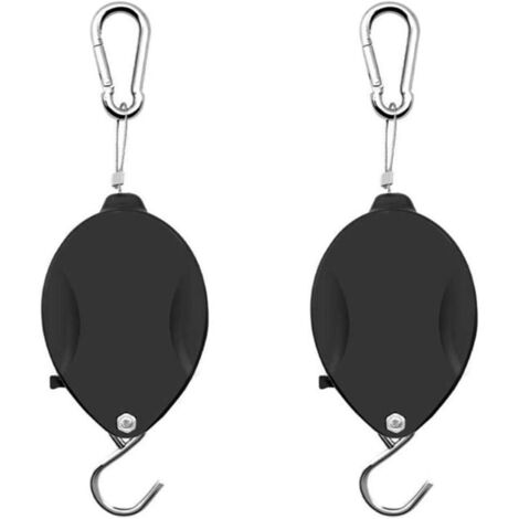 Pack Telescopic Orchid Pot Hanging Hooks - Retractable and Convenient Pulley Hook
