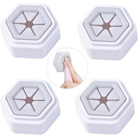 4Pcs Self Adhesive Towel Clips Self Adhesive Towel Clips Towel Clips No Drilling Towel Clips Self Adhesive Towel Hooks No Drilling for Kitchen, Living Room