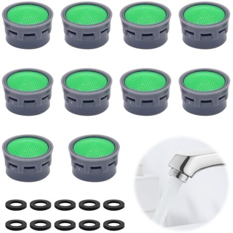 10 Pcs Faucet Aerator Set with Seal, Filter, Limiter, Bathroom Accessories, Filter Inserts, Bathroom Replacement Parts (1/5)