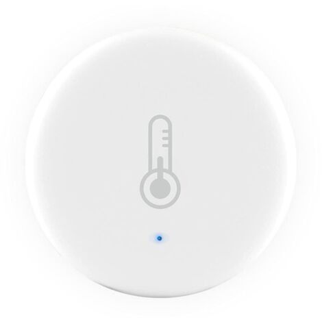 Temperature and Humidity Sensor, Tuya and SmartLife App, Small and Round (1/5)