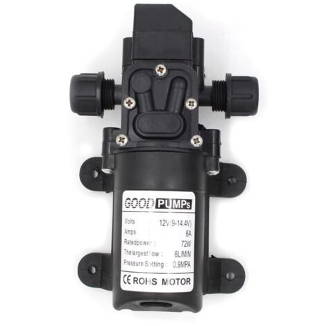 High pressure diaphragm pump 12V 6A 72W 6L pressure, rib (1/5)