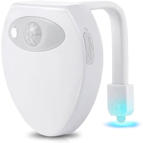 Toilet Light Rechargeable LED Night Light 8 Colors for Bathroom Toilet/Bucket/Toilet/Cabinet/Sink/Hotels, Cafes