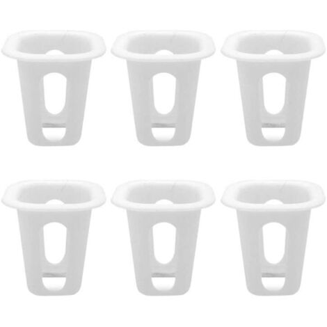 50 Pieces Plastic Garden Net Cups Planting Basket Cup Set Garden Mesh Slotted Nursery Net Pots for Hydroponics Aquaponics Orchids