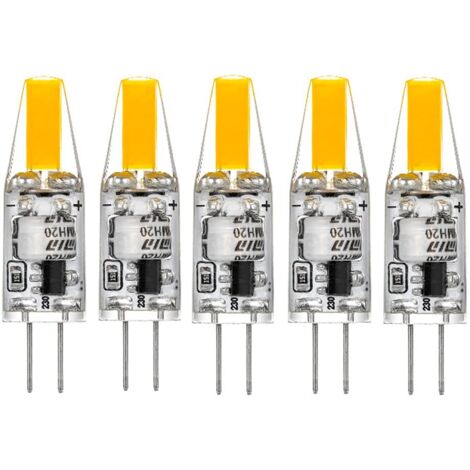 G4 LED 220V 2W 2700K Warm White 200LM, Silicone Bulbs Replace Traditional 20W Halogen Bulbs, Pack of 5