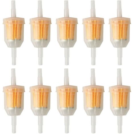 10pcs Inline Fuel Filter 6mm/8mm Universal Fuel Filter Inline Filter Tube for Motorcycle Scooter Motorbike Generator Lawn Mower (1/5)