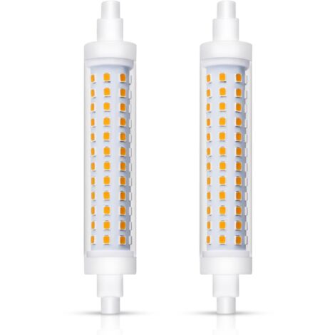 R7S LED Bulb 118mm 15W Warm White 3000K, 1540lm, Equivalent to J118 R7S Halogen Pencil Lamp 100W-120W, AC 220V, R7S 118mm LED Lamp Non-Dimmable, Pack of 2 [Energy Class E]