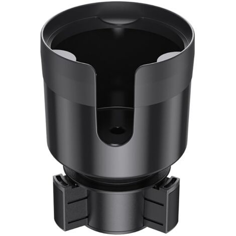 Expandable Car Cup Holder Adapter with Adjustable Base and Coaster for Most Car Cup Holders