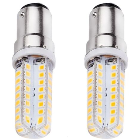 2/10 Pack B15 LED Corn Light Bulbs, Dimmable B15 Base Bulb 3W Equivalent to 30W, Energy Saving Lamp for Home Lighting, Ceiling Fan, Chandeliers