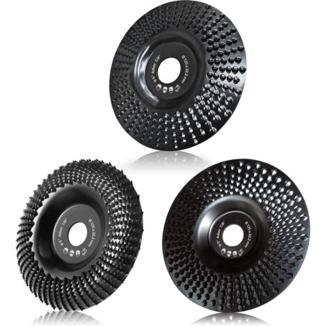 125mm Wood Grinder Disc, 3 Pieces Grinding Discs for Shaping, Grinding and Cutting. Wheels for Angle Grinder-