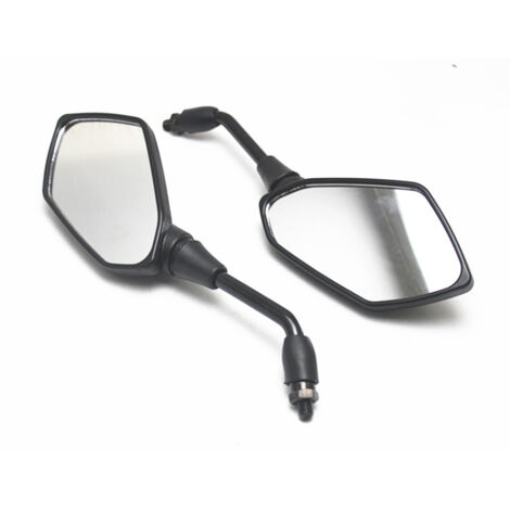 Motorcycle Side Mirrors, 1 Pair Universal Motorcycle Pentagonal Diamond Rearview Mirror (1/3)