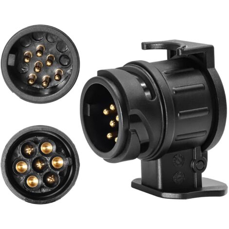 13 Pin to 7 Pin Trailer Adapter 13 Pin Socket for Car Trailer-Tractor-Caravan-Bike Carrier (1/5)