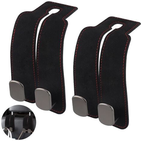 2 Pack Car Headrest Hooks, Multifunctional Car Seat Back Hooks, Car Rear Seat Headrest Hook Car Interior Accessories Hanger