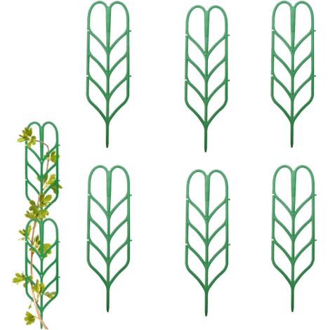 6pcs Leaf Shaped Potted Plant Support Climbing Plants Climbing Aid Mini Potted Plant Trellis DIY Climbing Plant Support for Climbing Plants Vegetables Flowers