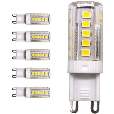5pcs G9 Base 33-SMD 2835 LED Bulb, 3W, 3000K (Warm White) 250LM, Equivalent to 25W Halogen Lamp Replacement, AC 220V, 360 Omnidirectional Beam Angle, Non-Dimmable