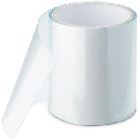 Underwater Adhesive Tape, Sealing Tape, Repair Tape for Swimming Pool, Tent, Tarp, Gutter, Inflatable Boat, Acrylic Glue (10cm x 150cm, Transparent)- (1/5)