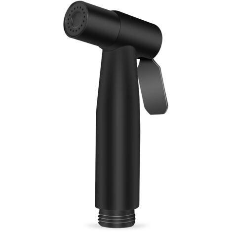 Stainless Steel Toilet Bidet Sprayer Handheld Toilet Sprayer for Shower Bathroom Hygiene Toilet Paper Diaper Cleaning (Sprayer Only, Black) (1/5)