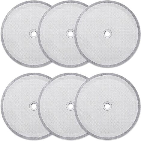 6 Pack French Press Replacement Filters, Reusable Mesh Filters for 1000ml/34oz/8 Cup Universal French Press Coffee Makers (1/5)