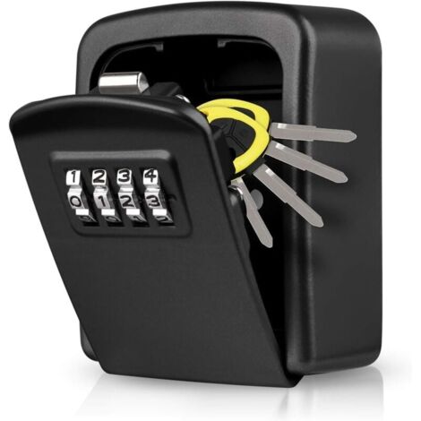 Secure Key Box, Wall Mounted Key Safe [Waterproof and Rustproof ...