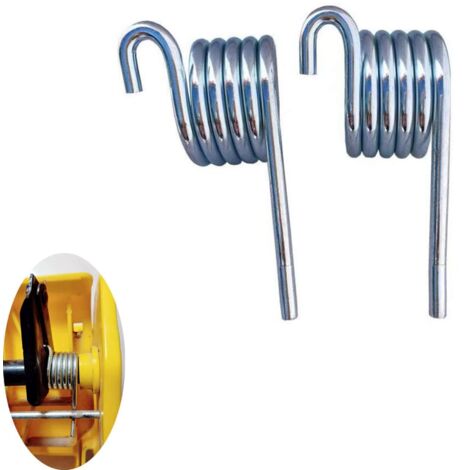 2 Pack Replacement Springs for Commercial Mop, Side Wringer, Torsion Springs for Wheeled Combos, Professional Floor Cleaning Accessories (1/5)