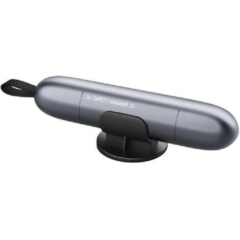 Safety Bus Tool Emergency Car Window Breaker Vehicle Safety Hammer Escape Hammer Tool Self-Rescue Hammer Car Seat Belt Cutter Window Breaker Gray (1/5)