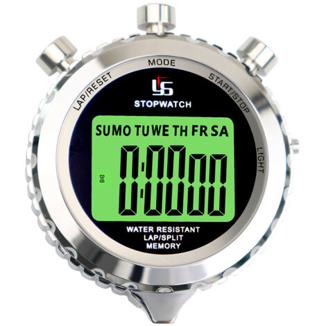 Stopwatch with Whistle, Professional Stopwatch 2 Memory with Mute and Light Function for Sports (1/5)