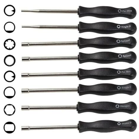 8 Pcs Carburetor Adjustment Tool Set, Carburetor Screwdriver Engine Cleaning Repair Fits Most 2 Cycle Engines (1/5)