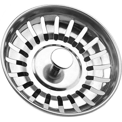 82mm Stainless Steel Sink Plug Replacement Sink Stopper Drain Plug for Food/Hair Catcher - for Kitchen Sink Hole in 82.3-84mm