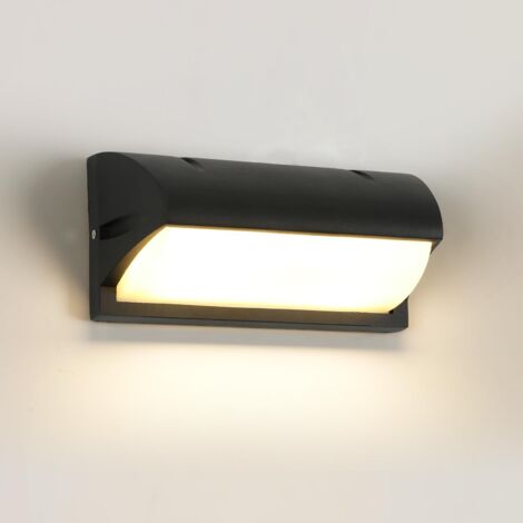 LED Outdoor Wall Light, 18W Modern Outdoor Wall Lamp, IP65 Waterproof Aluminum Wall Light for Garden Pathway Hallway, 3000K Warm White Light