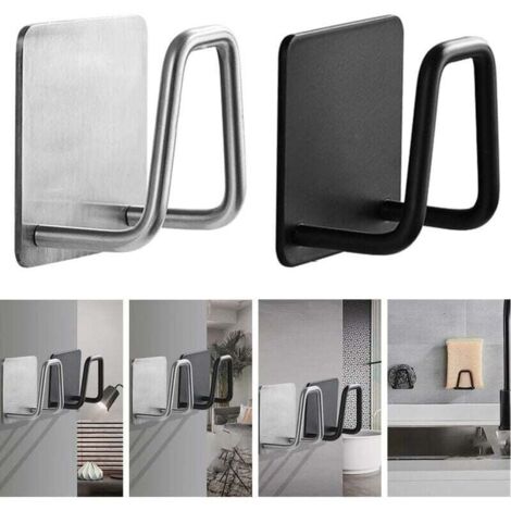 Sink Organizer Kitchen Sponge Holder Self-Adhesive Sink Sponges Drying Rack Drainer 304 Stainless Steel Storage Holder Kitchen Sink Accessories (1/5)