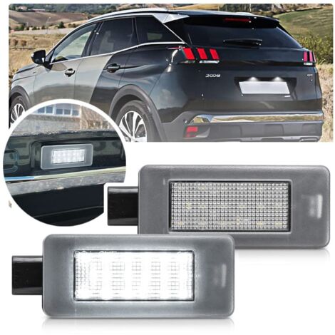 2PC LED License Plate Light For Peug.eot 207CC 208 308 II 308CC 508 2008 3008 5008 For Citr.oen C3 C5 III C4 Cactus Picasso II Grand Picasso II,peug.eot 3008 license plate light (1/4)