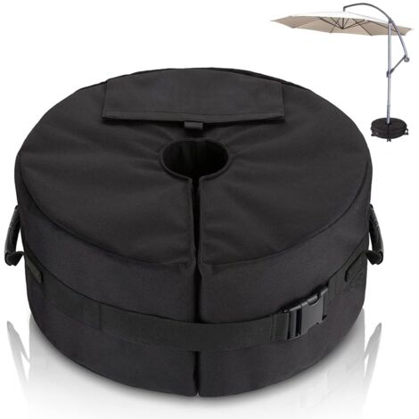 Parasol Base Weight Bag - Adjustable Diameter Side Opening Parasol Base Weight - Outdoor Garden Patio Umbrella Weight Holder - Sandbags Up to 40kg
