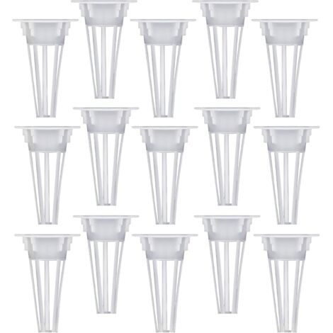 50 Pieces Hydroponic Basket Pot, Hydroponics Plant Basket Sets Replacement Basin, Soilless Plastic Grow Basket for Hydroponic Plants (White)