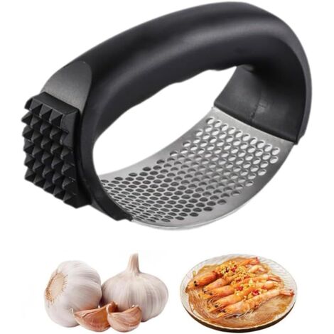 Stainless Steel Garlic Press, New Style Garlic Press, Portable Manual Household Kitchen Utensils, for Crushing Garlic Kitchen Gadgets (1 Pcs) (1/5)
