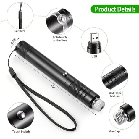 Advanced long-range flashlight, mini high-power rechargeable flashlight ...
