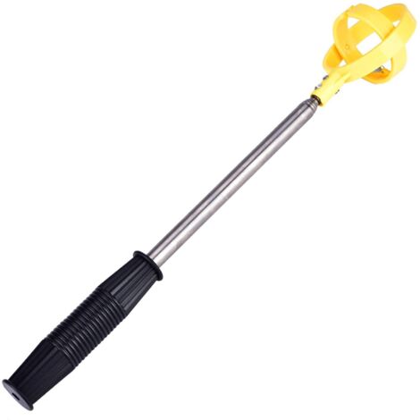 Golf Ball Retriever, Telescopic Stainless Steel Golf Ball Retriever Picker (Yellow)