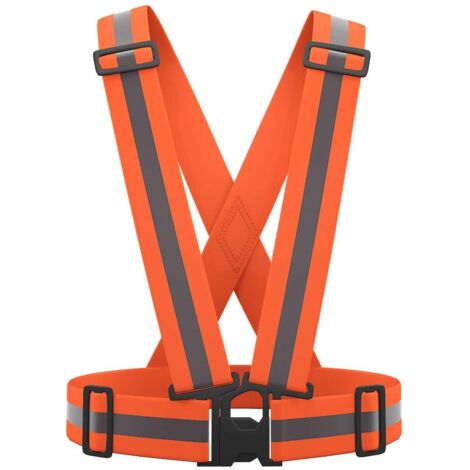 High Visibility Reflective Safety Vest Adjustable Safety Vest for Running, Biking, Motorcycle