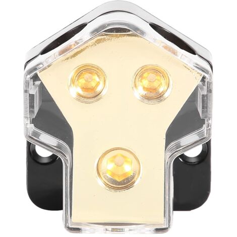 Power Distribution, Earth Distribution Block, Power Distribution Block, Car Audio Power Distribution 1 x 0GA in 2 x 4GA Output Block Splitter