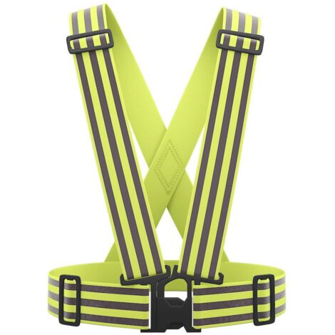 High Visibility Reflective Safety Vest Adjustable Safety Vest for Running, Biking, Motorcycle
