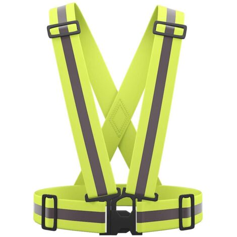 High Visibility Reflective Safety Vest Adjustable Safety Vest for Running, Biking, Motorcycle