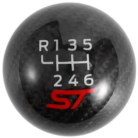 6 Speed Racing Carbon Fiber Gear Shift Knob For Ford Focus ST RS Fiesta
