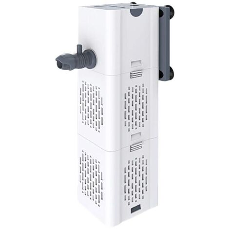Indoor Aquarium Filter 80-250L, 15W Flow Rate 1000L/H, Internal Filter Pump Filter with Filter Sponges