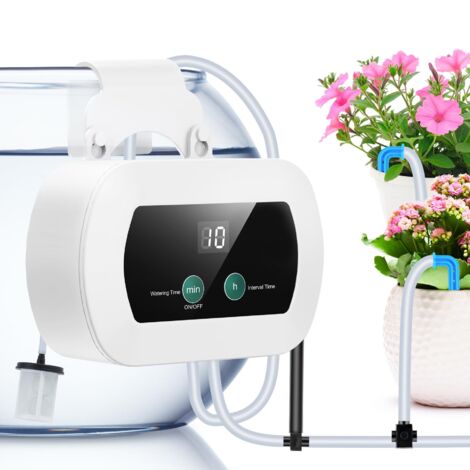 Automatic plant irrigation system - Drip irrigation system - For indoor and garden use - Watering houseplants - With 10m hose - 10 drippers -