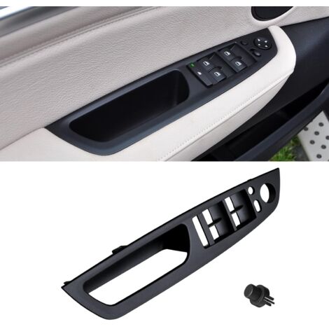 Compatible with BMW X5 E70 2008–2013 and X6 E71/E72 2008–2014 door handles, interior door handle trim, front door handle, left interior handle for X5 E70 and X6 E71/E72 - black (1/5)