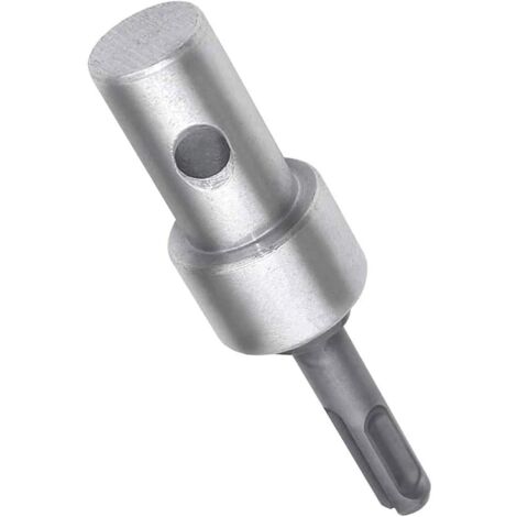 Garden Auger Electric Drill Adapter for Corded and Cordless Drills, SDS Plus Keyless Thread Chuck Round Shank Adapter for Impact Driver