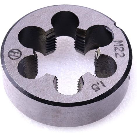 Metric dies, M22 x 1.5mm metric straight hand thread die, 1pc