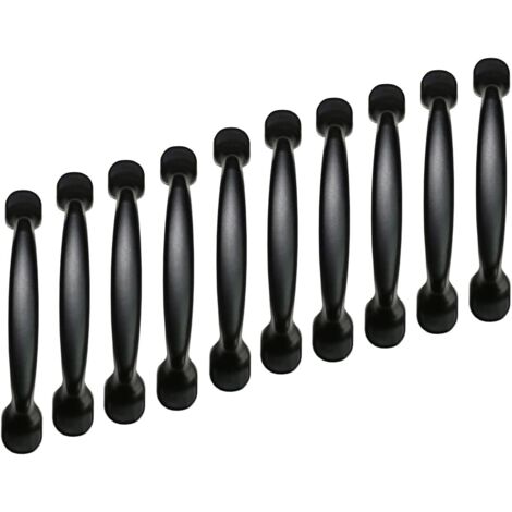 10 x 96mm Black Kitchen Cabinet Door Pull Handle Bedroom Furniture Drawer Cupboard