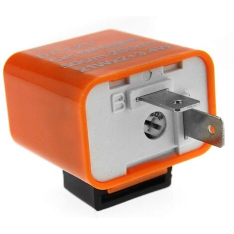 Mini Relay Flasher 2-pin automatic flasher relay, LED flasher relay, 12V speed, adjustable ...